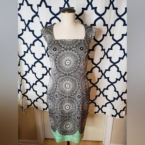 Mint Sateen Cap Sleeve Dress From The Limited